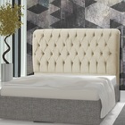 Cabeceira Queen 158cm Para Cama Box Maria Suede Veludo Bege -