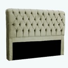 Cabeceira Queen 158cm Para Cama Box Maria Suede Veludo Bege -