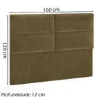 Cabeceira Queen 160 Cm Barcel Veludo Sl 946 Peer