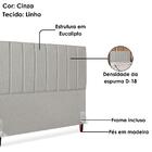Cabeceira Queen 160 Cm Com Frame Carla Linho Artte