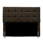 Cabeceira Queen 160 Cm Estofada Mali Em Suede Com Frame Marrom