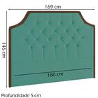 Cabeceira Queen 160 Cm Horion Veludo Peer