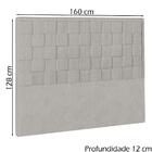 Cabeceira Queen 160 Cm Priss Linho Peer