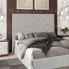 Cabeceira Queen 160 Cm Priss Linho Peer