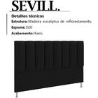 Cabeceira Queen 160 Cm Sevill Veludo Peer