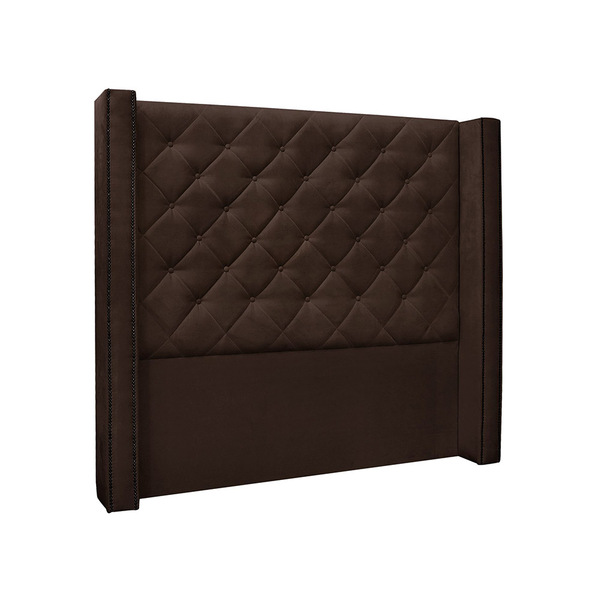 Cabeceira Queen 160 Cm Vicenza Suede - Ssx Multicoisas - Café