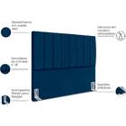 Cabeceira Queen 160cm Allia Suede Rm