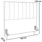 Cabeceira Queen 160cm Arlla Suede Rm