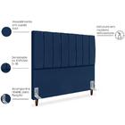 Cabeceira Queen 160cm Arlla Suede Rm