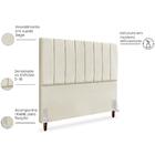 Cabeceira Queen 160cm Arlla Suede Rm