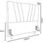 Cabeceira Queen 160cm Bell Suede Rm