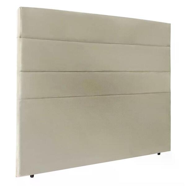 Cabeceira Queen 160cm Bia Suede Marfim Id Milani Store