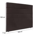 Cabeceira Queen 160cm Bia Suede Marrom Id Milani Store