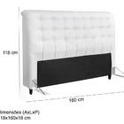 Cabeceira Queen 160cm Damares Corano Branco Id Milani Store
