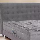 Cabeceira Queen 160cm Damares Suede Cinza Id Milani Store