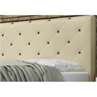 Cabeceira Queen 160cm Giovana Bege Tecido Sintético Carolina