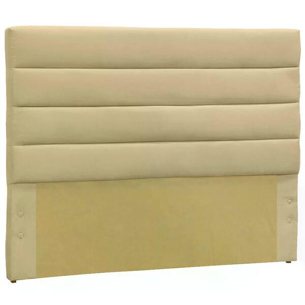 Cabeceira Queen 160cm Greta Suede Marfim Dmonegatto