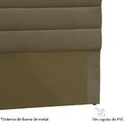 Cabeceira Queen 160cm Greta Suede Marrom Dmonegatto