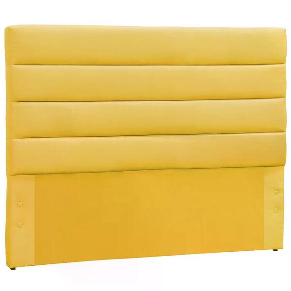 Cabeceira Queen 160cm Greta Suede Ouro Dmonegatto