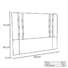 Cabeceira Queen 160cm Linho Gênova Cinza