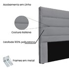 Cabeceira Queen 160cm Linho La Italiana Cinza