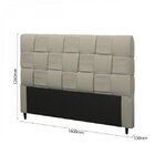 Cabeceira Queen 160cm Linho Ravena  Cru