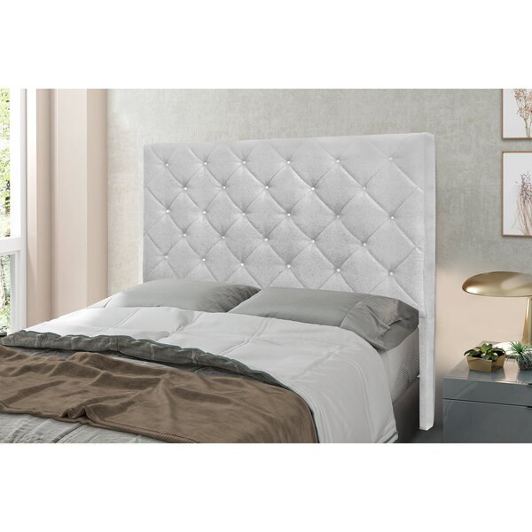 Cabeceira Queen 160cm Linho Rústico Tânia  Grigio