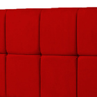 Cabeceira Queen 160cm Roma Vermelho Suede Carolina Moveis