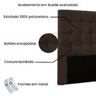 Cabeceira Queen 160cm Suede Verona  Café