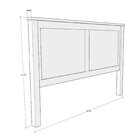 Cabeceira Queen 160cm Topazio Freijó