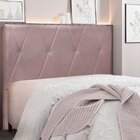 Cabeceira Queen 160cm Veludo Aquilla  Lilás