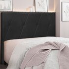 Cabeceira Queen 160cm Veludo Aquilla  Preto