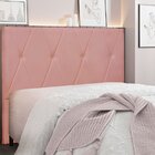 Cabeceira Queen 160cm Veludo Aquilla  Rosa