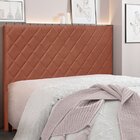 Cabeceira Queen 160cm Veludo Esmeralda  Cobre