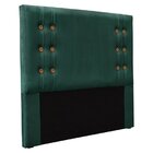 Cabeceira Queen 160cm Veludo Gênova  Verde Floresta