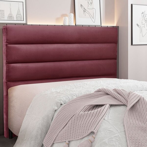 Cabeceira Queen 160cm Veludo La Itáliana  Vinho
