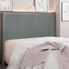 Cabeceira Queen 160cm Veludo Ravenna  Cinza
