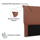 Cabeceira Queen 160cm Veludo Veneza  Cobre