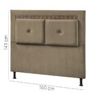 Cabeceira Queen 160cm X 141cm Vancouve Veludo Castor