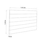 Cabeceira Queen 160x125cm Conde Viero Preto