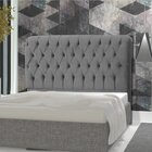 Cabeceira Queen 162cm Maria  Suede Veludo Cinza