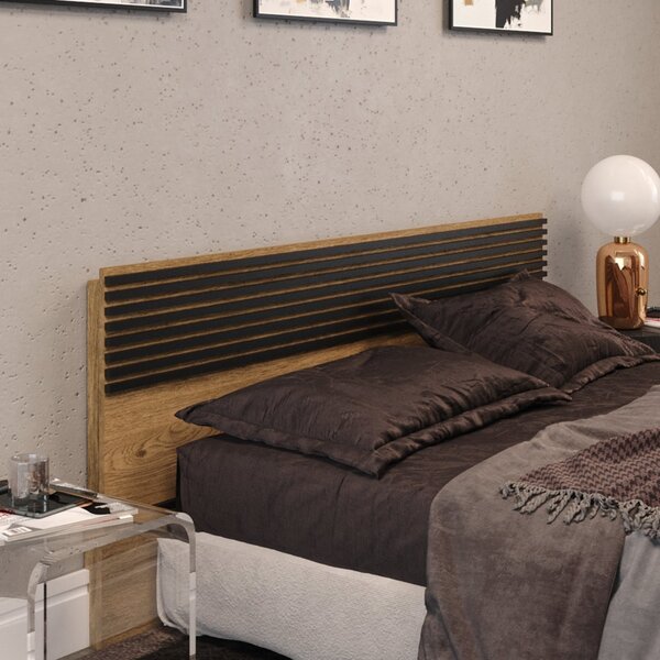 Cabeceira Queen 170cm Autes 1700 Belmax Álamo/preto