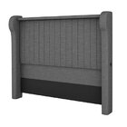 Cabeceira Queen 170cm Entrada Usb Samara Cinza