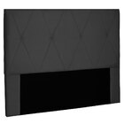 Cabeceira Queen 1 60m Aquilla Suede - Pallazio - Preto