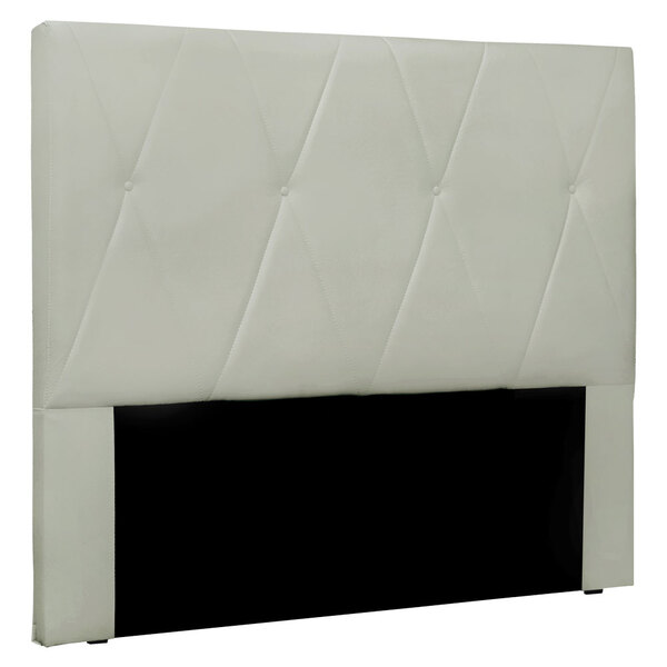 Cabeceira Queen 1 60m Aquilla Veludo - Pallazio - Cinza Prata