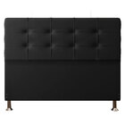 Cabeceira Queen 1 60m Atenas Suede Preto - Pallazio