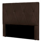 Cabeceira Queen 1 60m Ávila Suede Marrom - Pallazio
