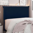 Cabeceira Queen 1 60m Barcelona Suede - Pallazio - Azul Marin