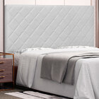 Cabeceira Queen 1 60m Esmeralda Corano Branco - Pallazio