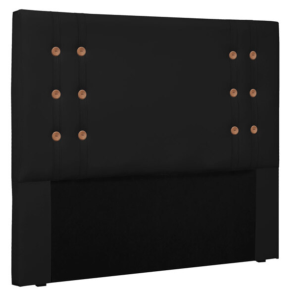 Cabeceira Queen 1 60m Genova Corano - Pallazio - Preto
